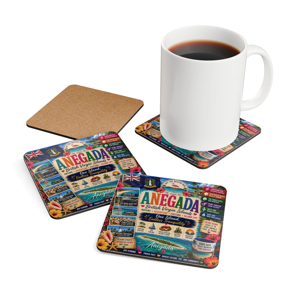 Anegada B.V.I. Coaster Set