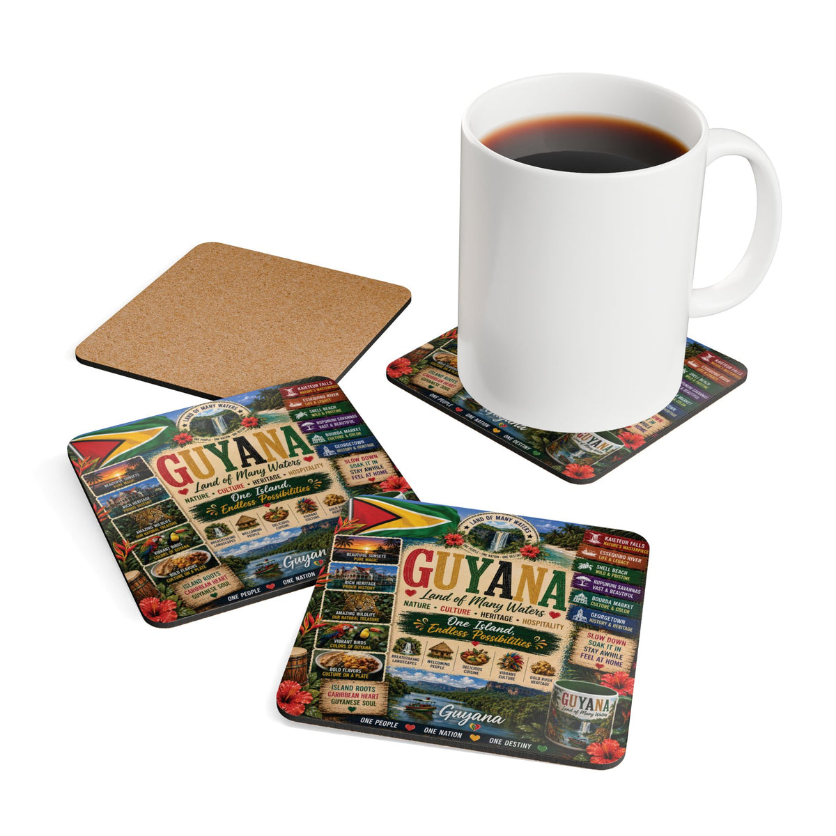 Guyana Coaster Set