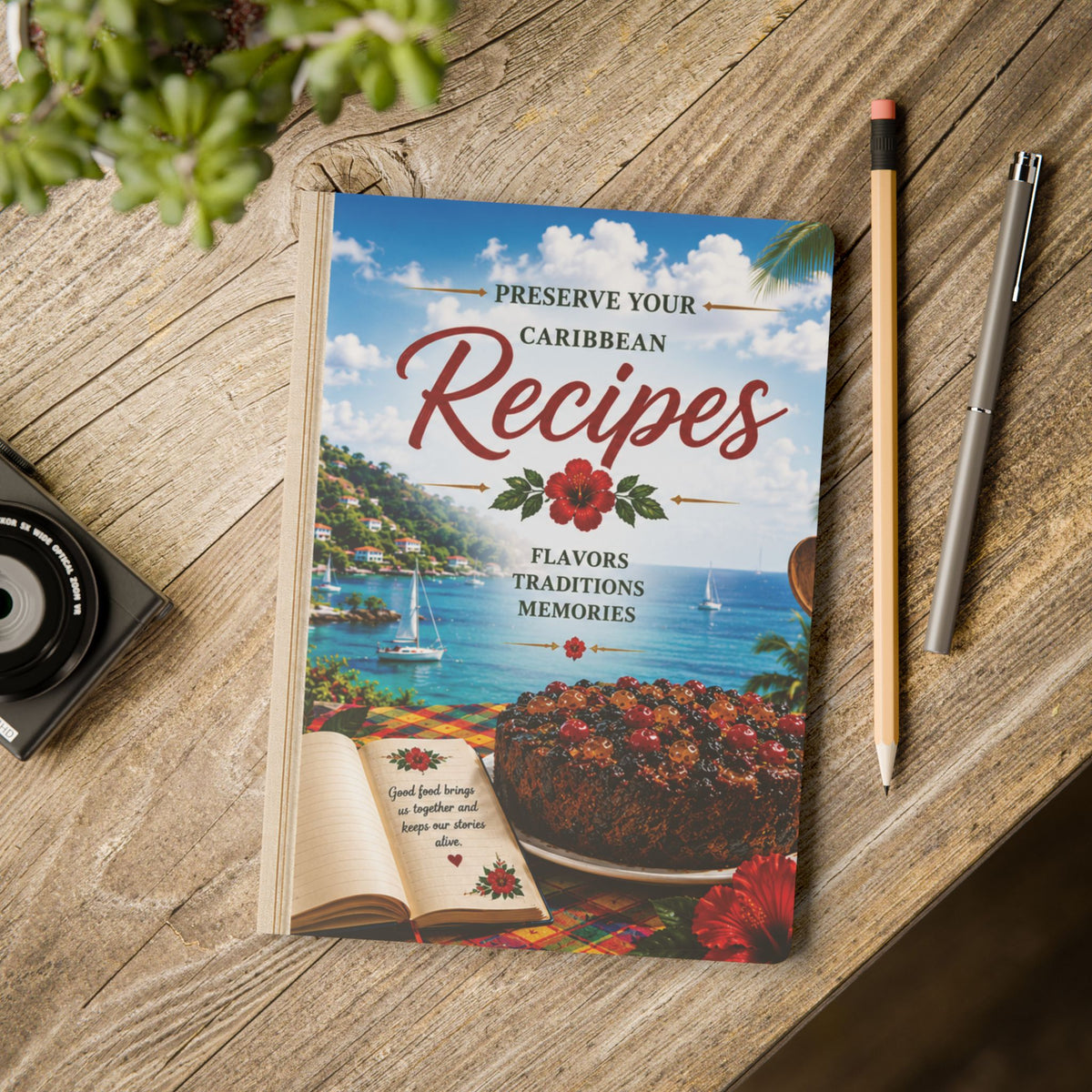 Preserve Your Caribbean Recipes Softcover Recipe Journal / Notebook – 200 Pages