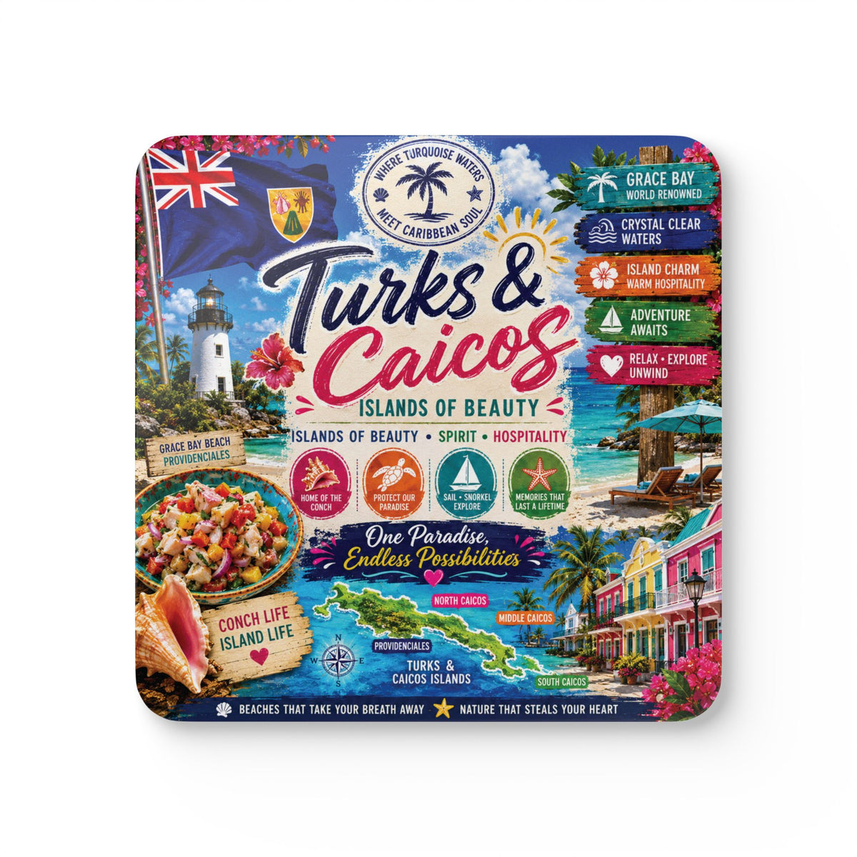 Turks & Caicos Coaster Set