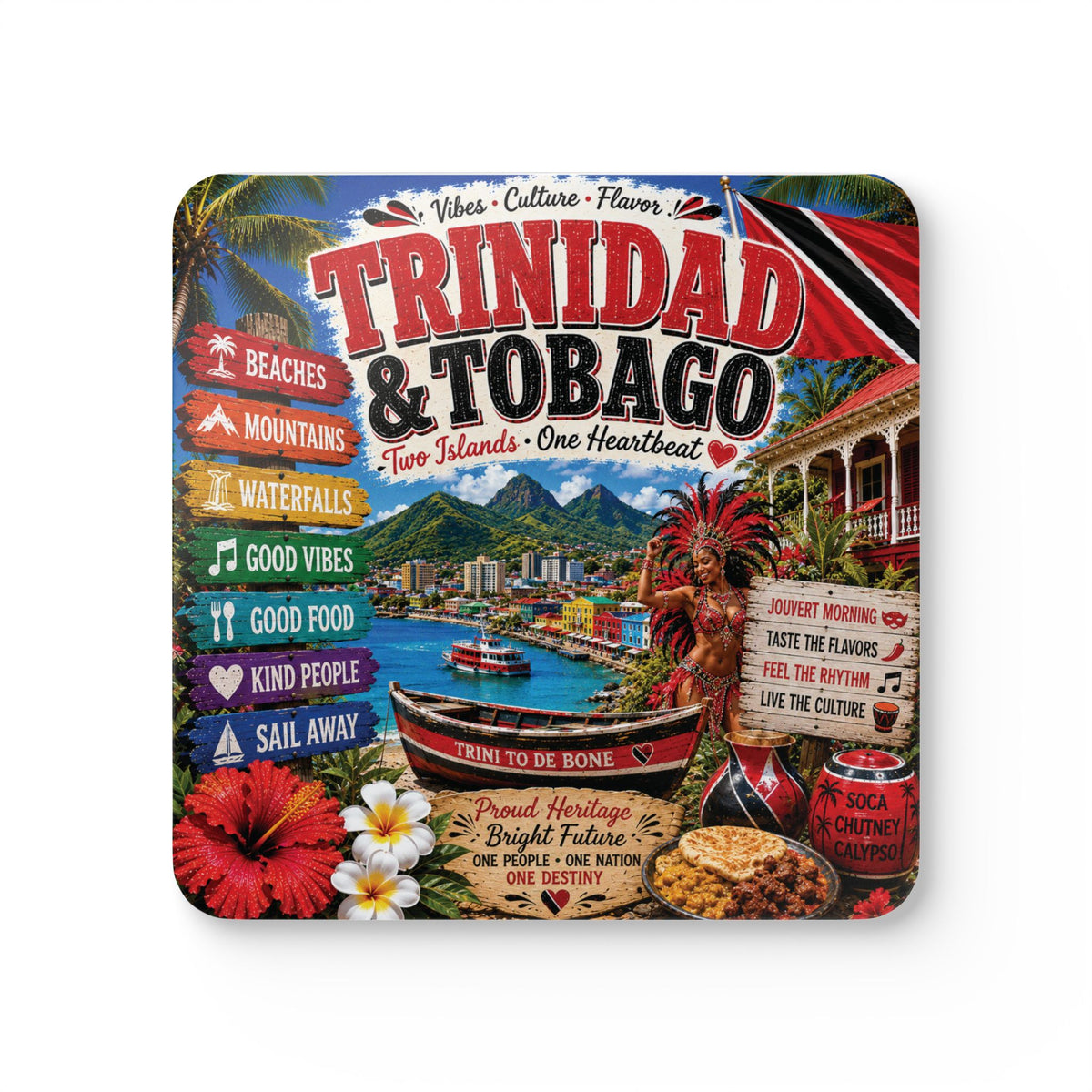 Trinidad & Tobago Coaster Set