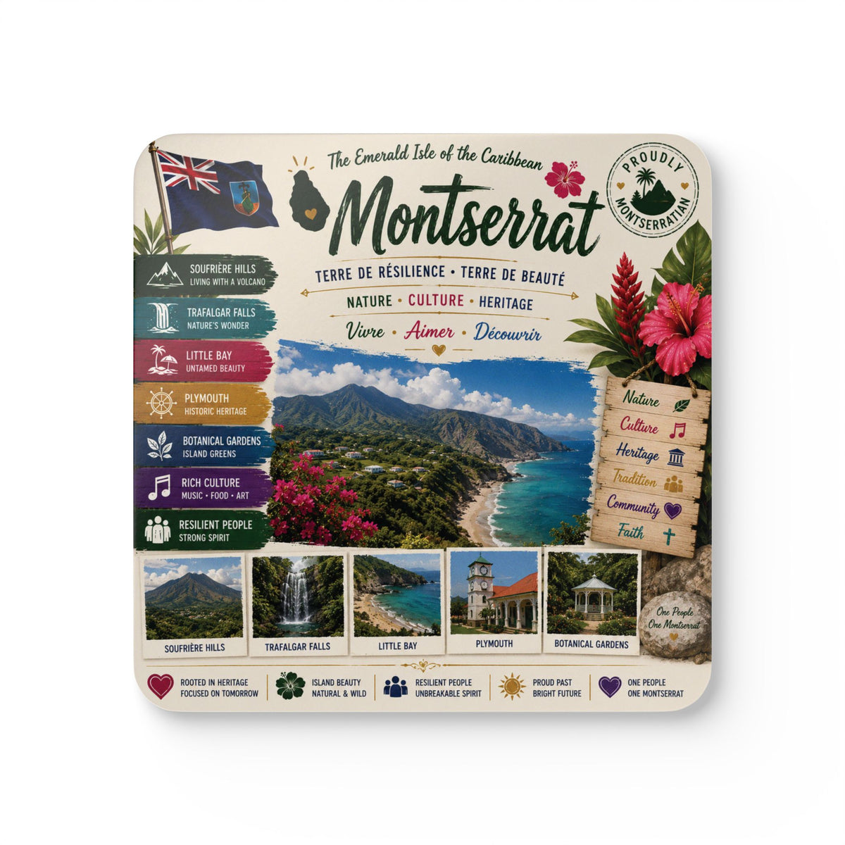 Montserrat Coaster Set