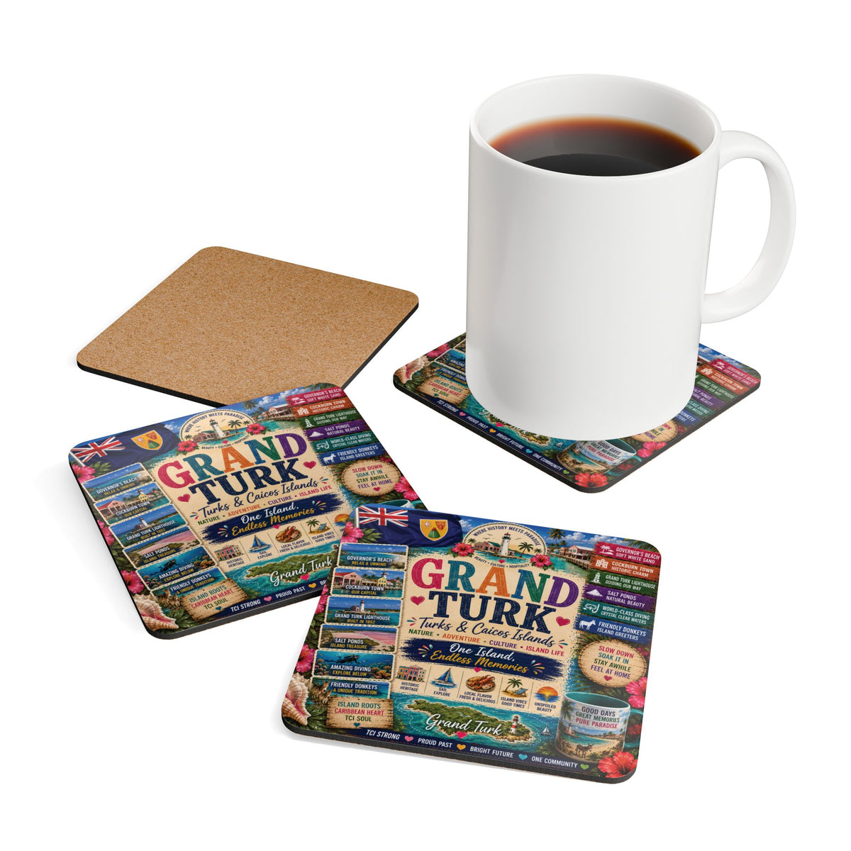 Grand Turk Coaster Set