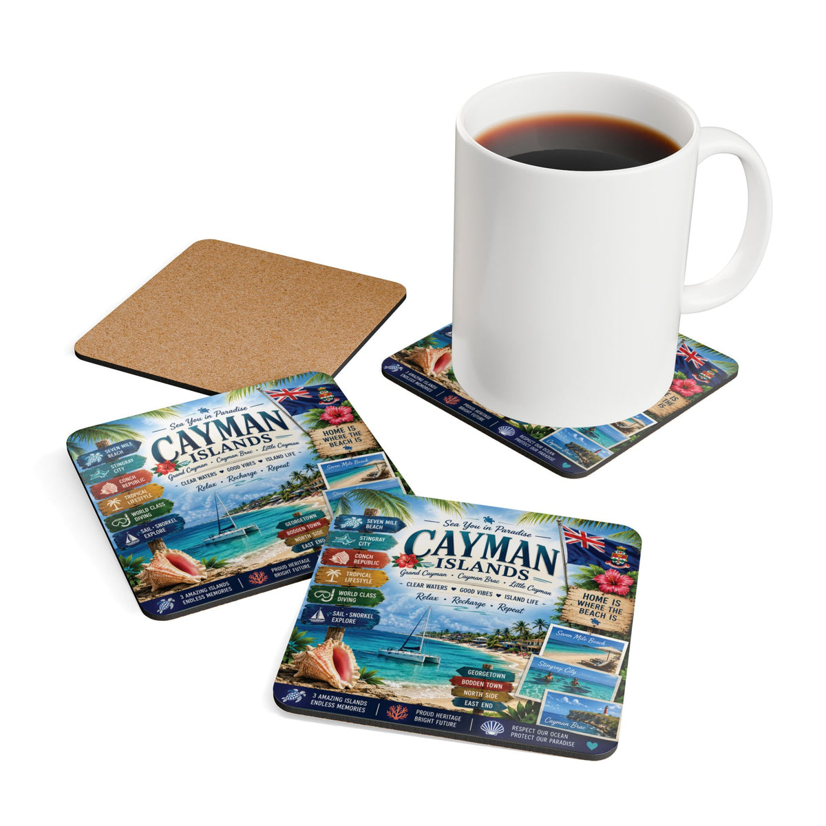 Cayman Islands Coaster Set