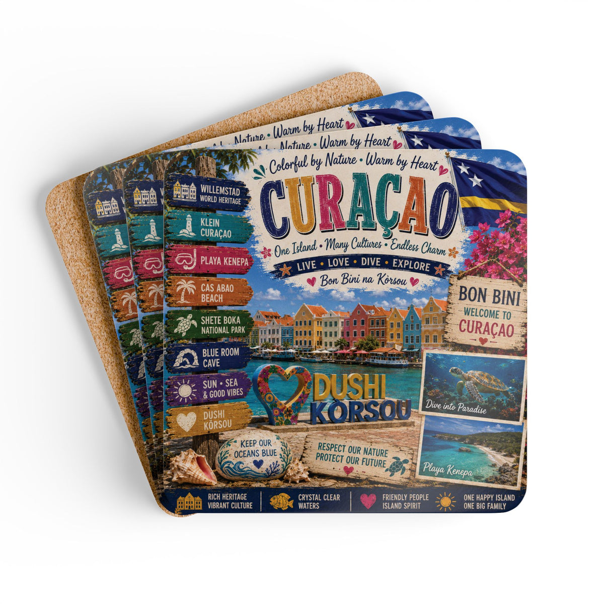 Curaçao Coaster Set