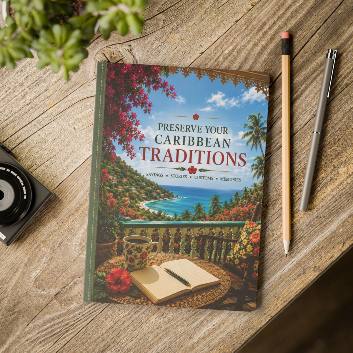 Preserve Your Caribbean Traditions Softcover Journal / Notebook – 200 Pages