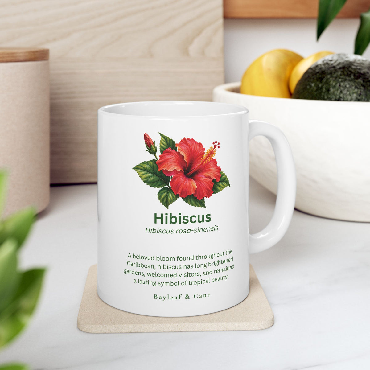 Hibiscus Botanical Mug