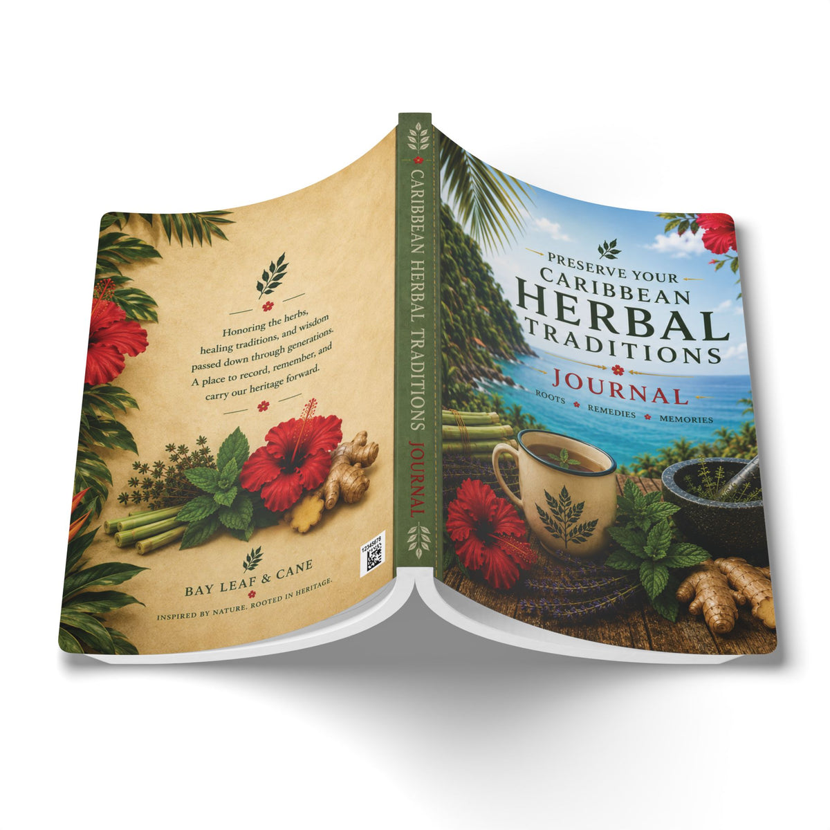 Preserve your Caribbean Herbal Traditions Softcover Journal / Notebook – 200 Pages