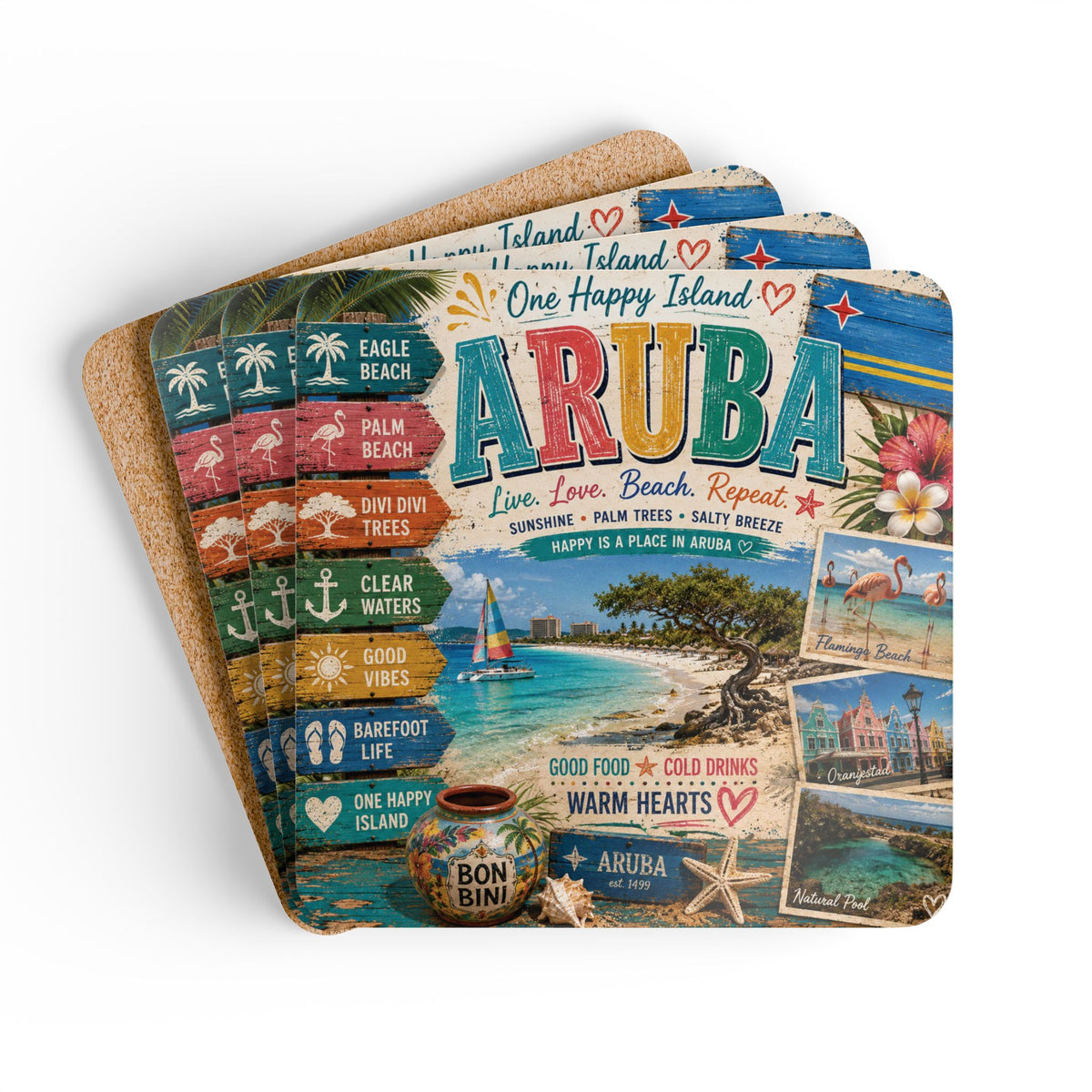 Aruba Coaster Set