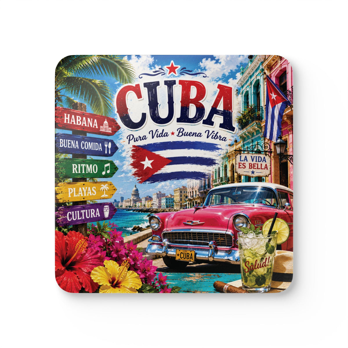 Cuba Coaster Set