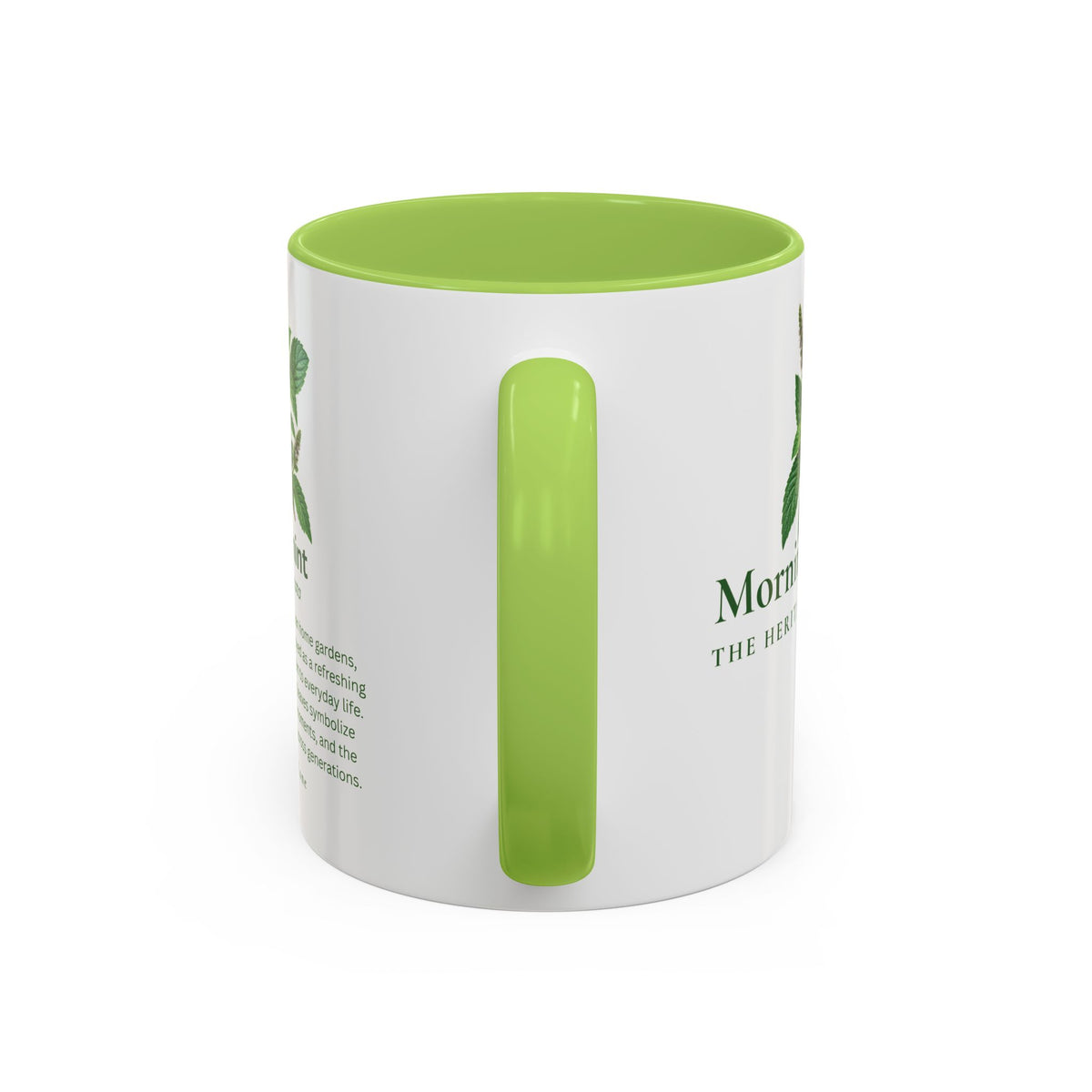 Spearmint Botanical Accent Mug