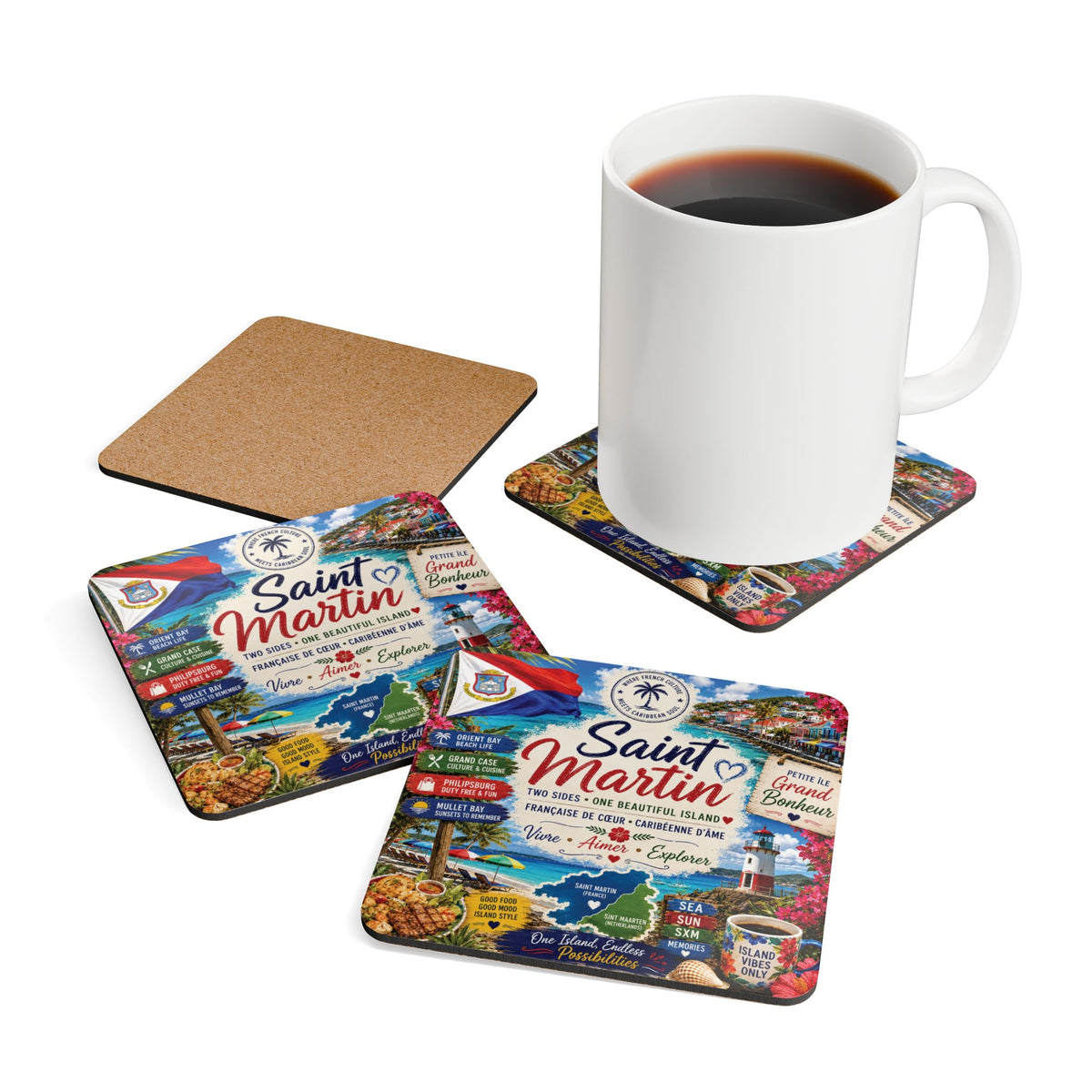 Saint Martin Coaster Set