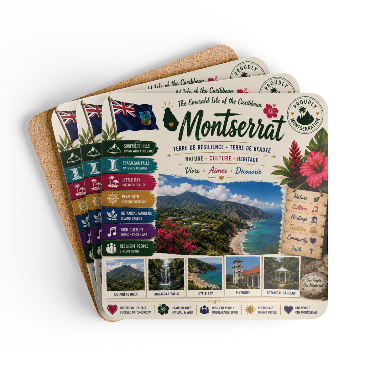 Montserrat Coaster Set