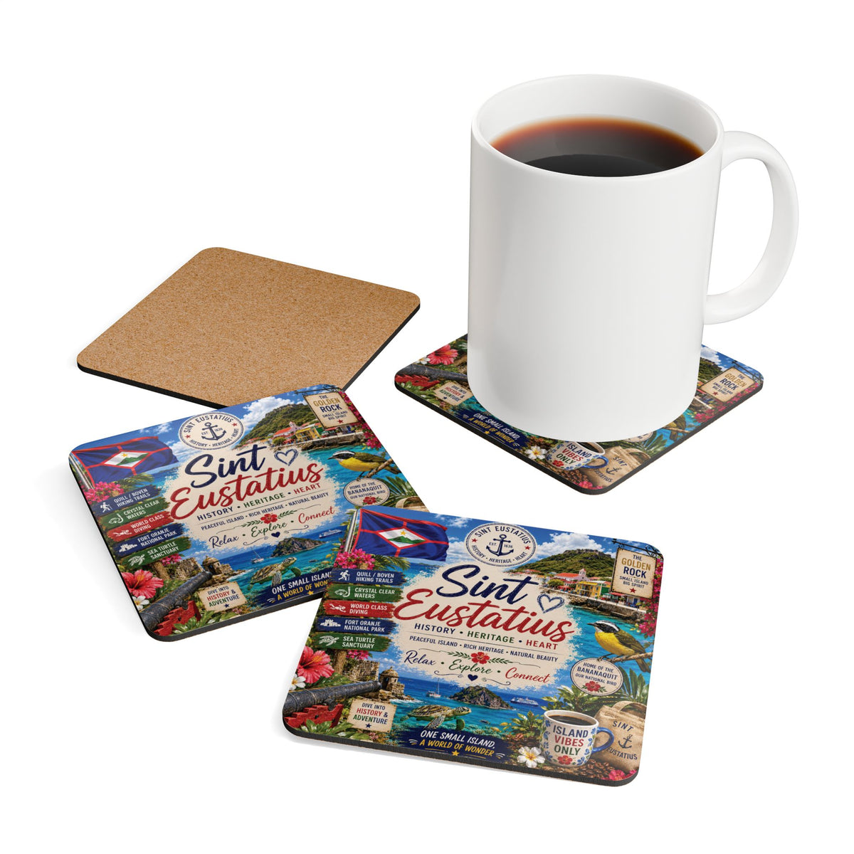 Sint Eustatius Coaster Set
