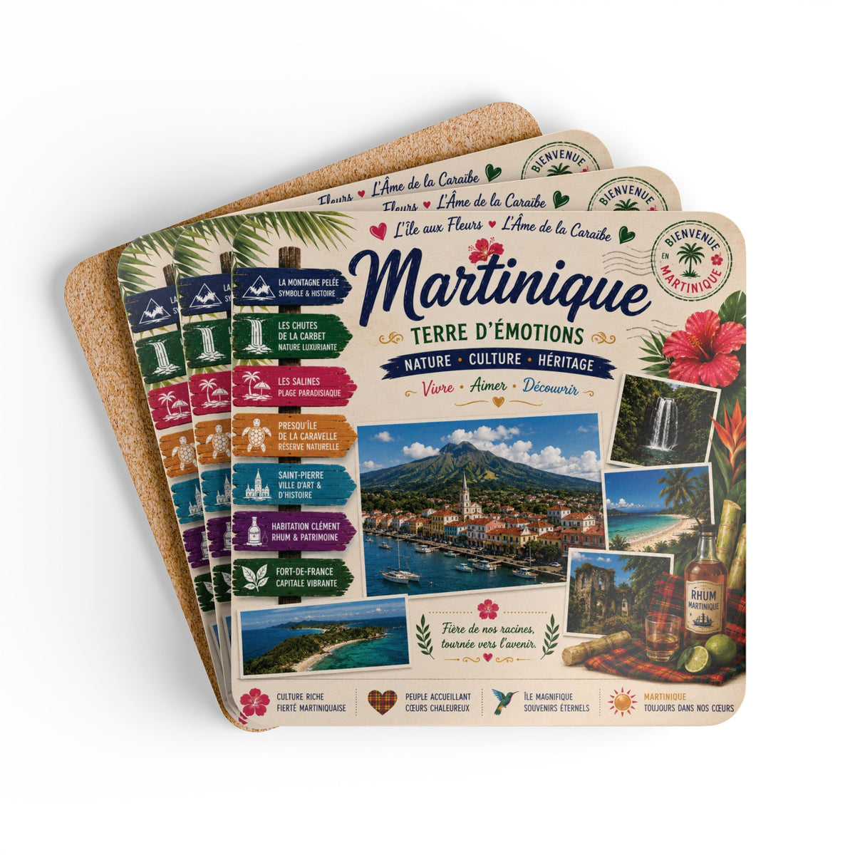 Martinique Coaster Set