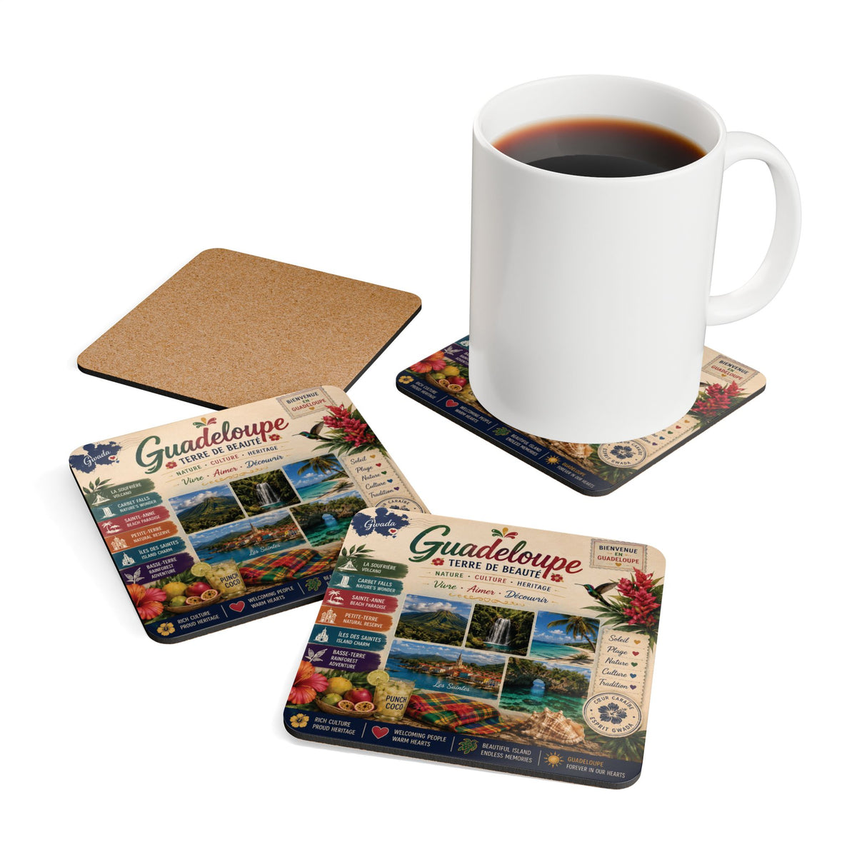 Guadeloupe Coaster Set