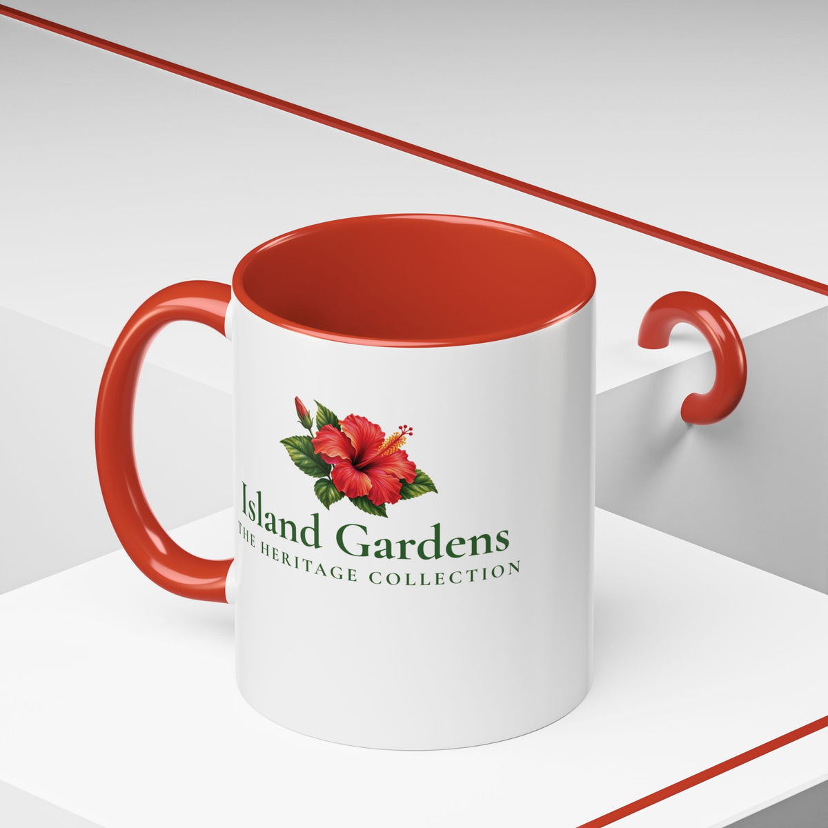 Hibiscus Botanical Accent Mug
