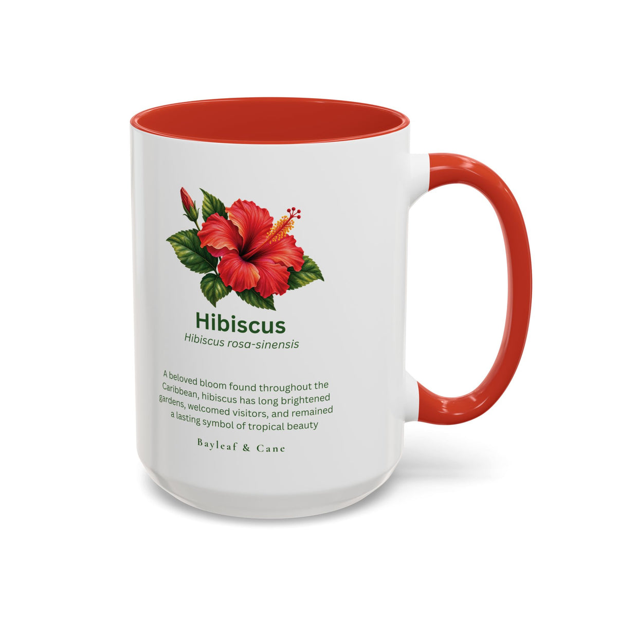 Hibiscus Botanical Accent Mug