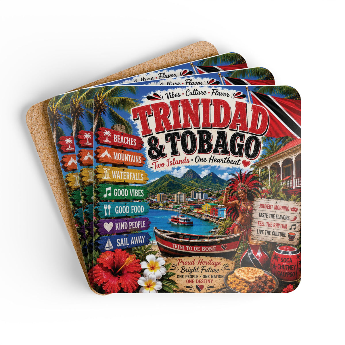 Trinidad & Tobago Coaster Set