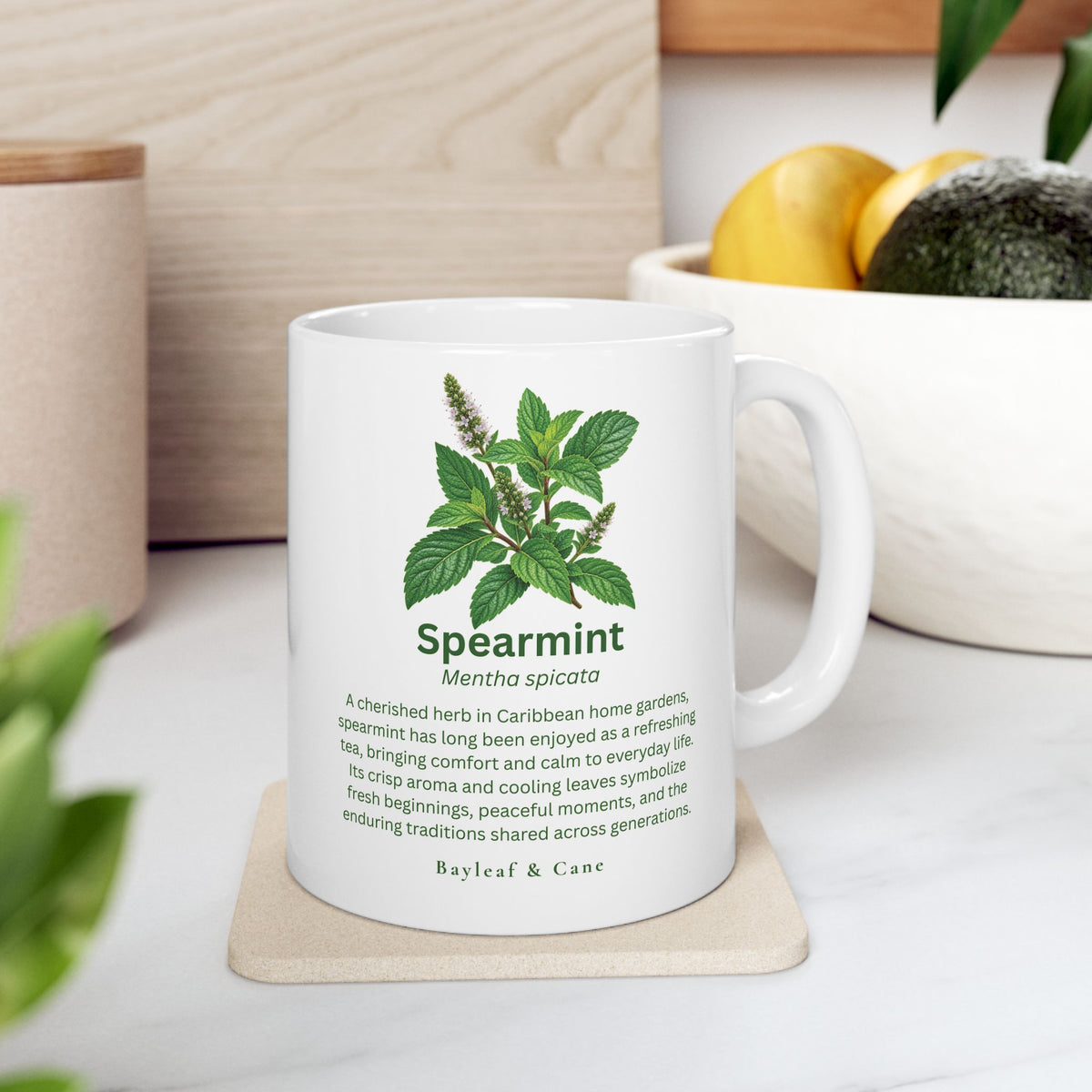Spearmint Botanical Mug