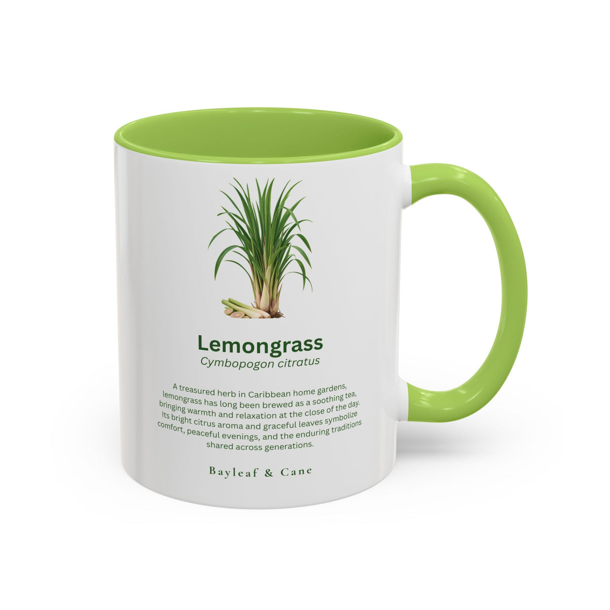Lemongrass Botanical Accent Mug