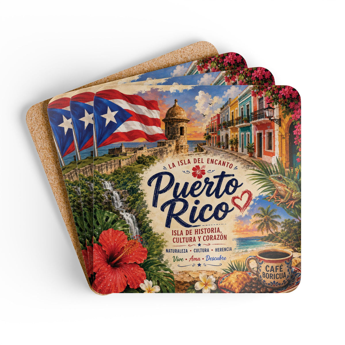 Puerto Rico Coaster Set