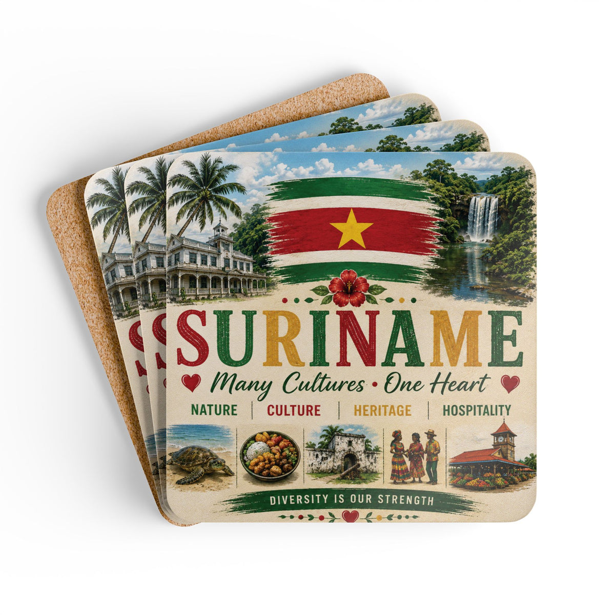 Suriname Coaster Set