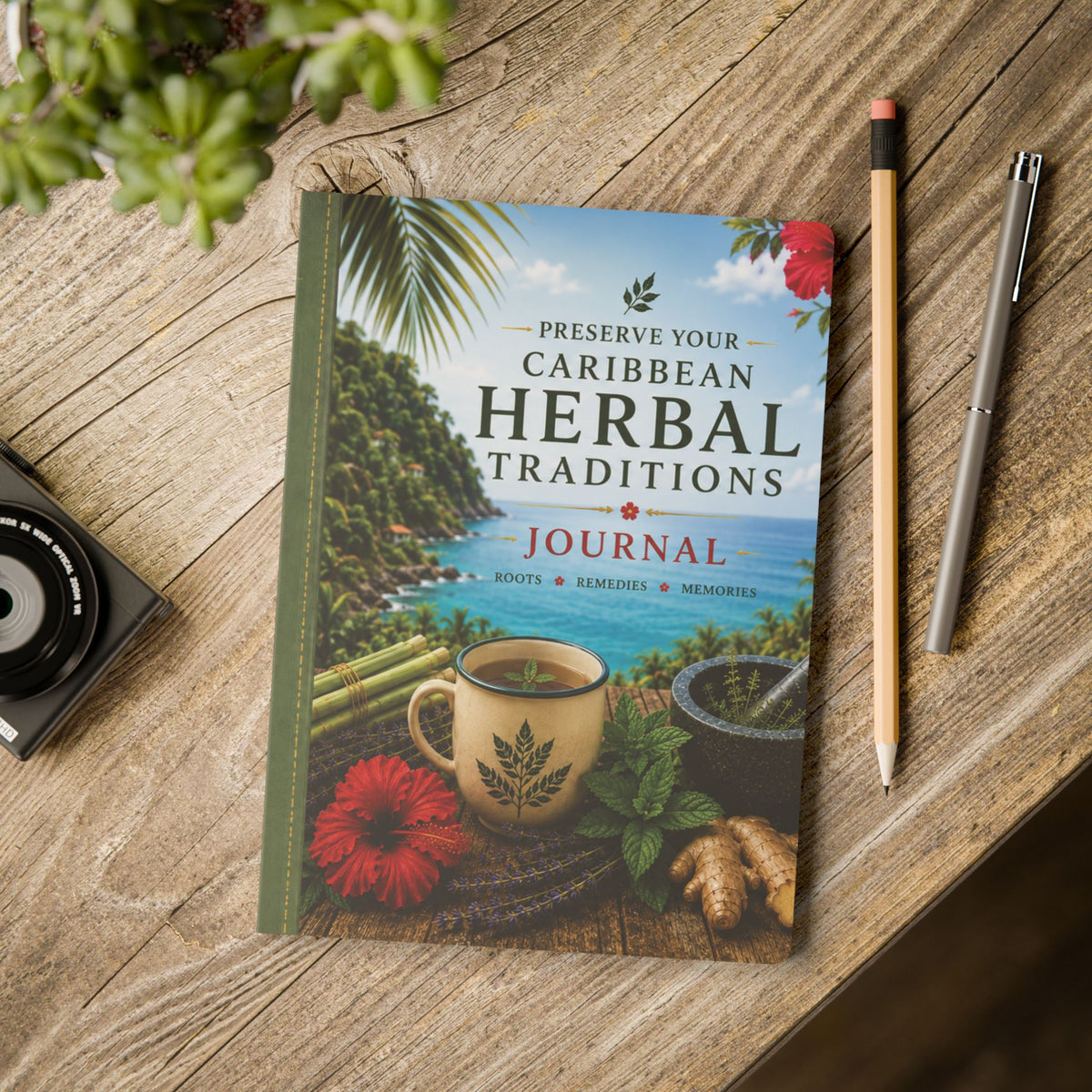 Preserve your Caribbean Herbal Traditions Softcover Journal / Notebook – 200 Pages