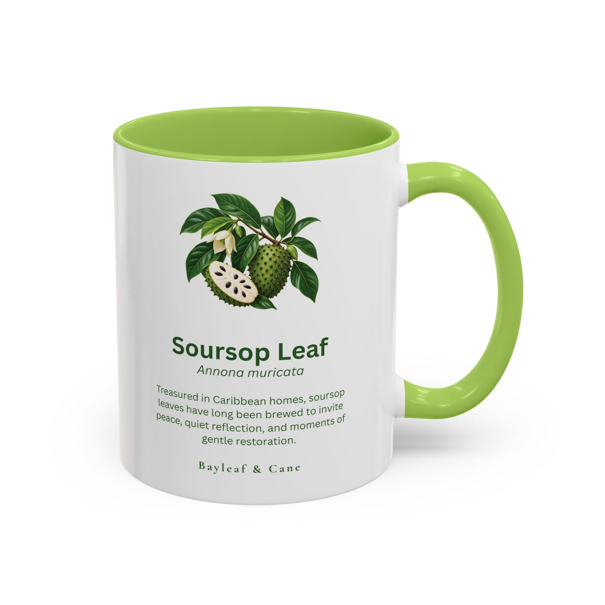 Soursop Leaf Botanical Accent Mug