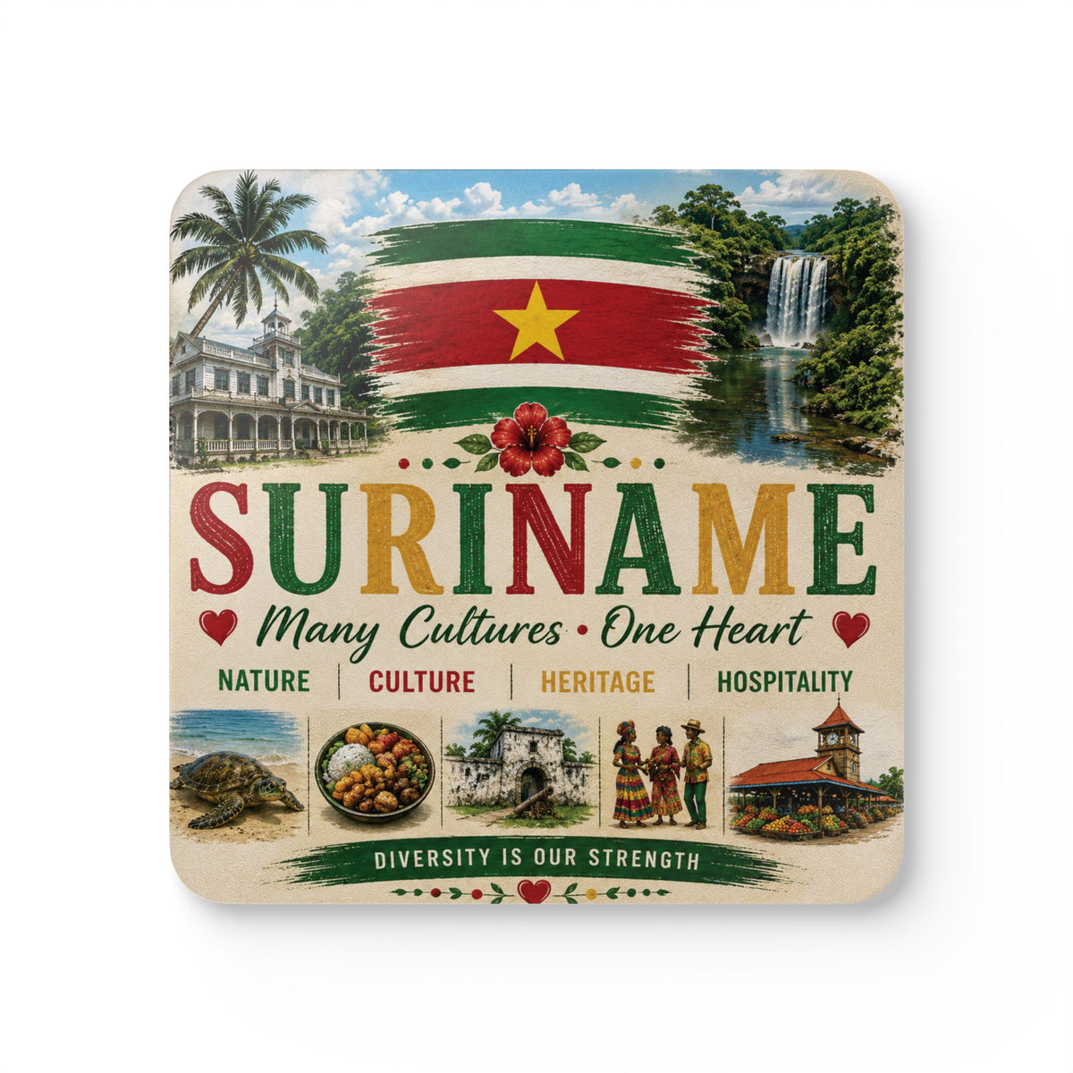Suriname Coaster Set