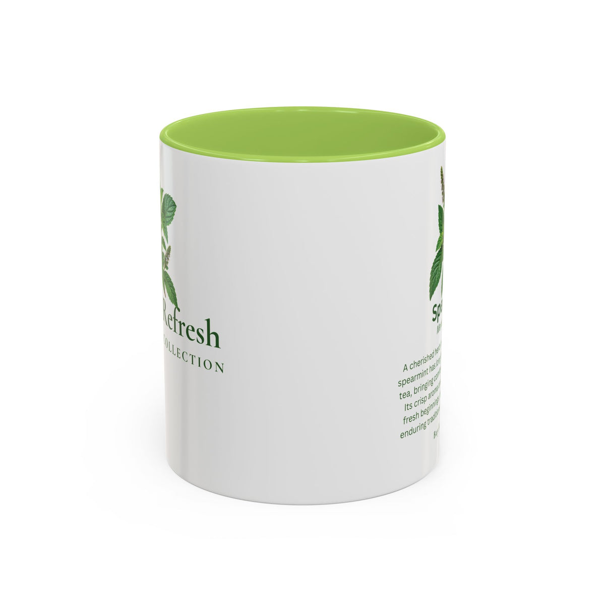 Spearmint Botanical Accent Mug