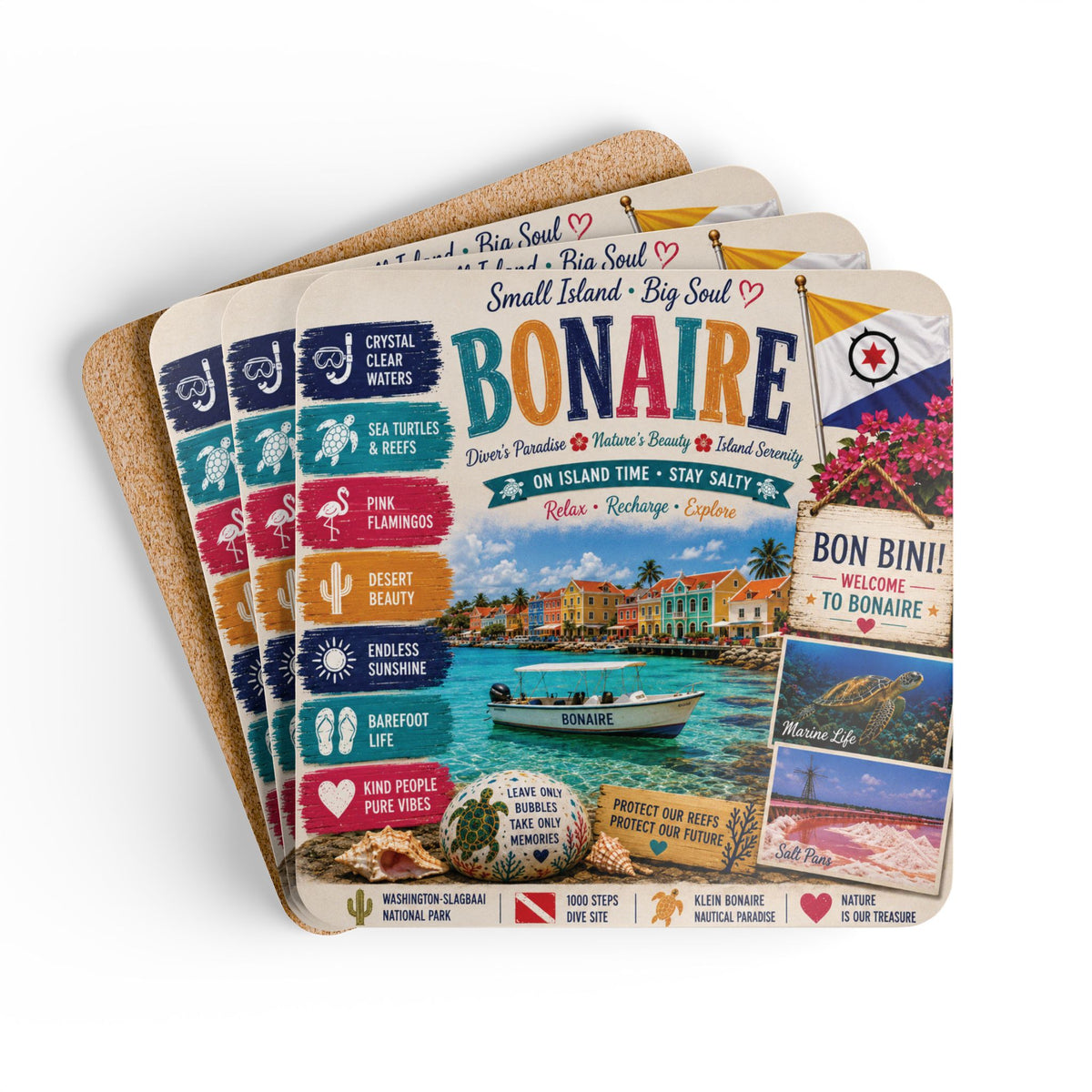 Bonaire Coaster Set