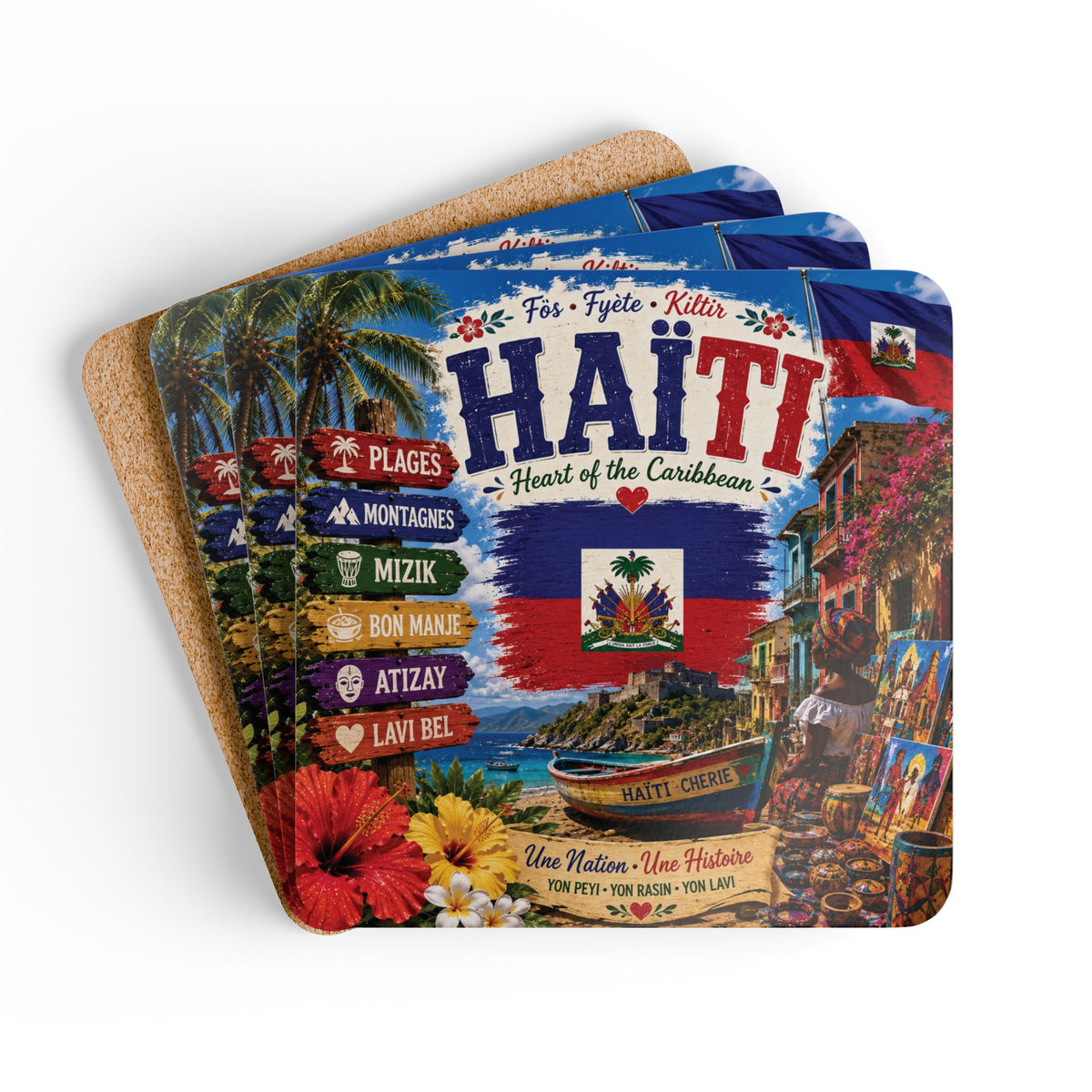 Haiti Coaster Set