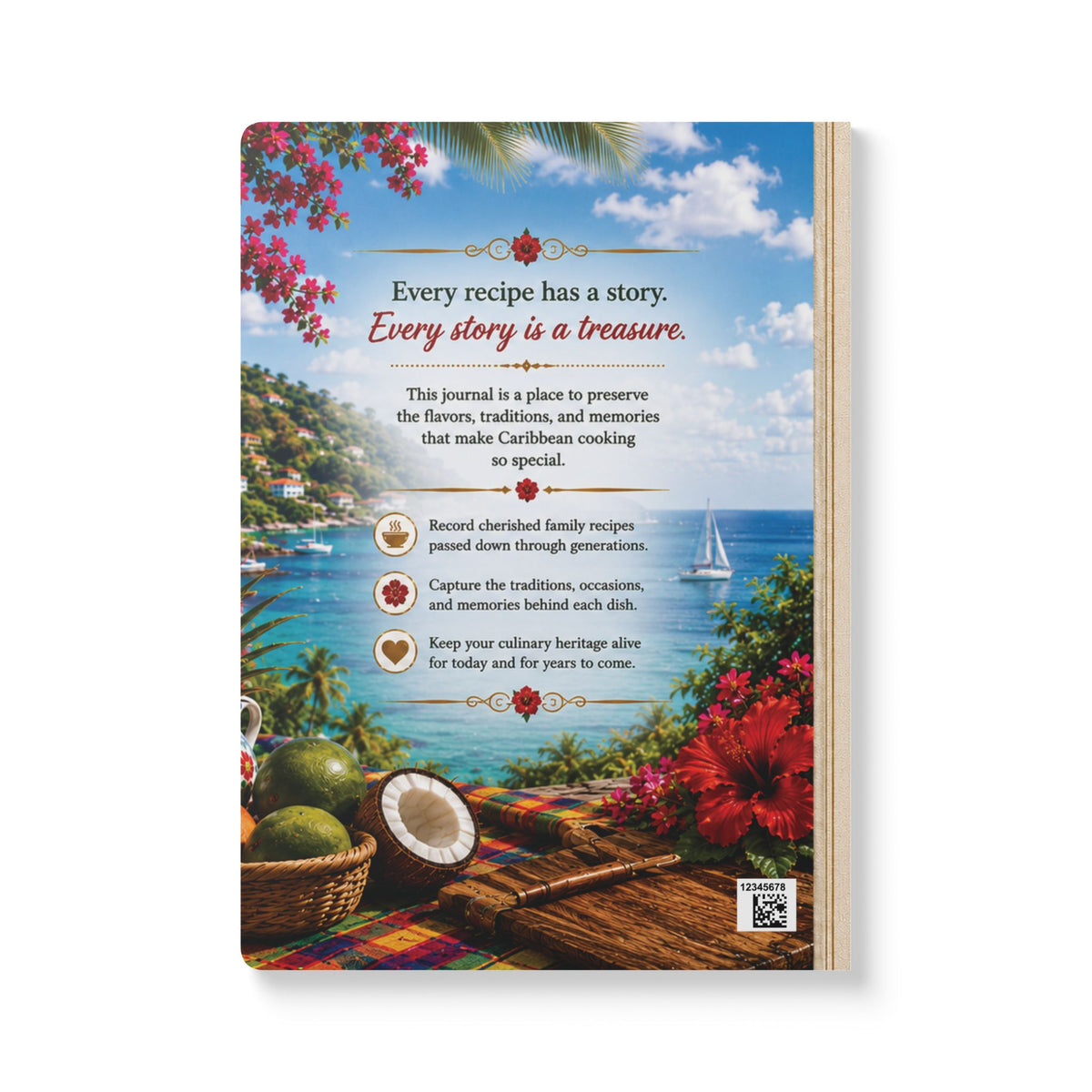 Preserve Your Caribbean Recipes Softcover Recipe Journal / Notebook – 200 Pages
