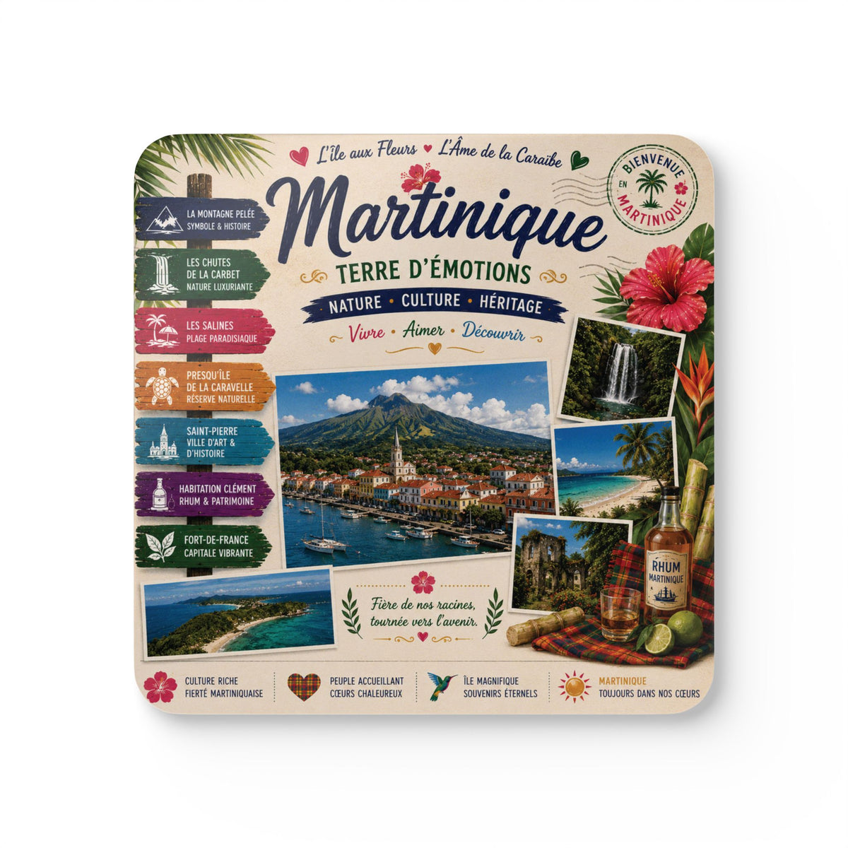 Martinique Coaster Set